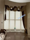 Фото рулонных штор и двухтканевые шторы в гостиной
