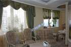 Фото - тюль вышивка и австрийские шторы из шелка для гостиной