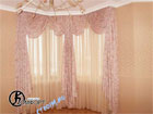 Фото интерьера штор из тюля на основе жаккарда в гостиной